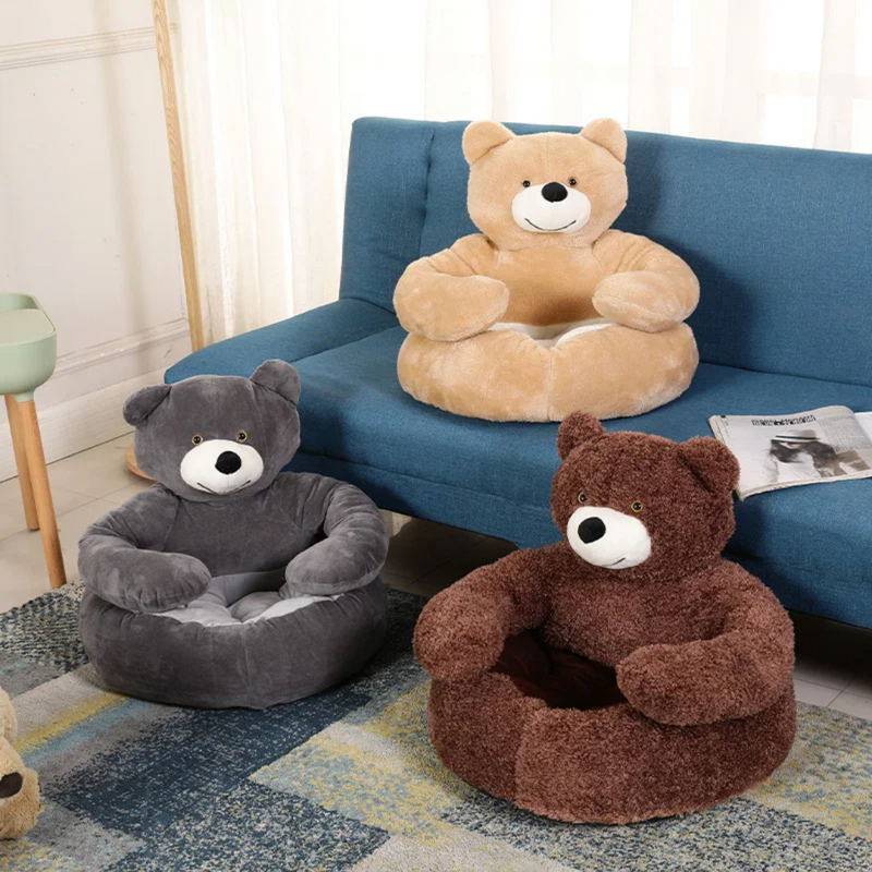 Cama Ninho Semi-Fechada em Formato de Urso