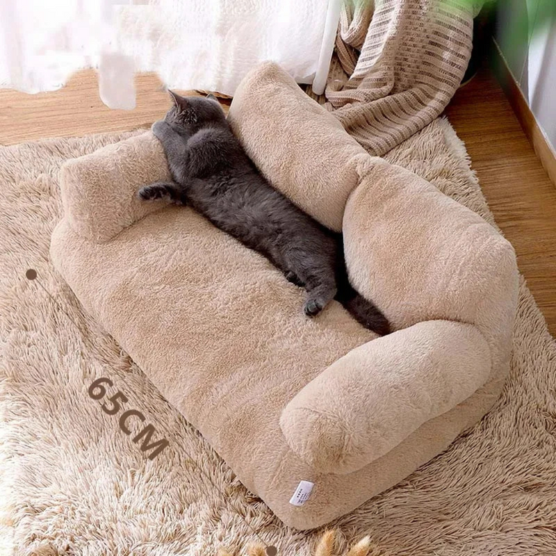 Sofá Pet Plush Cama Sofazinho para Cães e Gatos