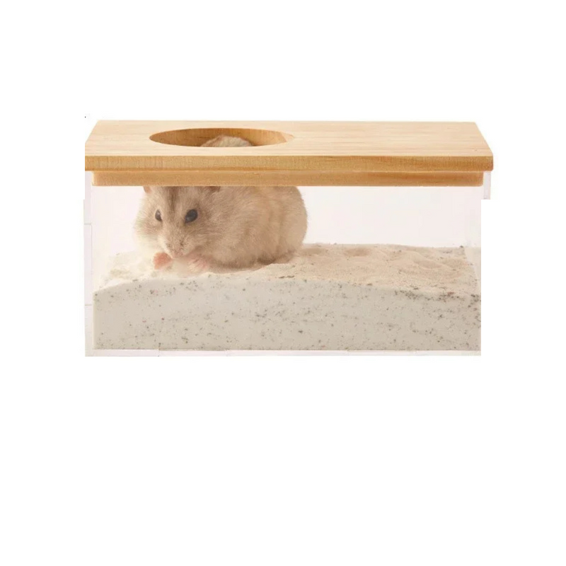 Recipiente de Banho para Roedores Caixa de Areia Banheira para Hamster Porquinho da Índia