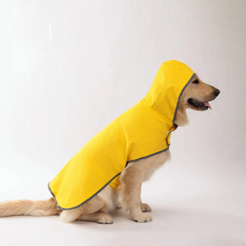 Capa de Chuva Para Cachorro Reversível 2 Lados