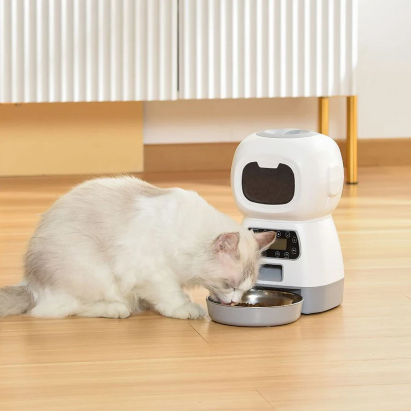 Alimentador Comedouro Pet Automático Inteligente Programável para Cães e Gatos