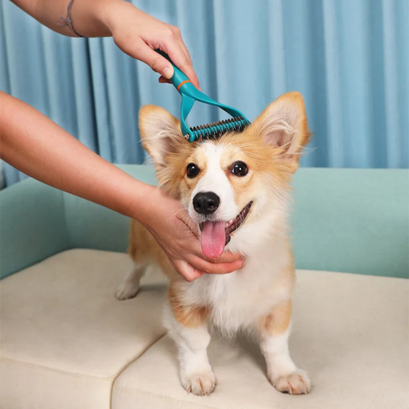 Removedor de Pelos Rasqueadeira Desembaraçadora de Pelos de Cachorros