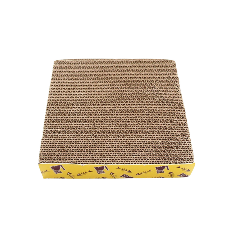 Brinquedo Arranhador Scratching Board Tábua Rampa Ondulada para Gatos