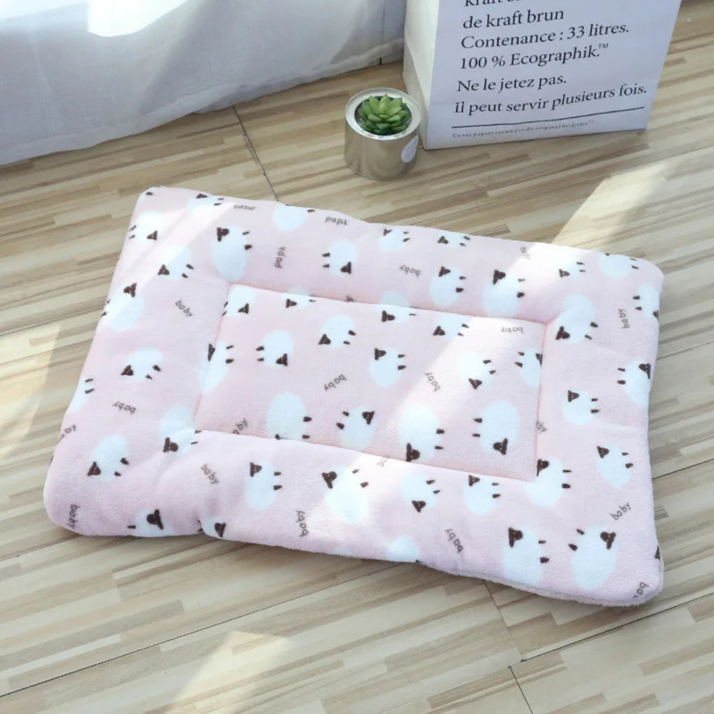 Cama Pet Cobertor Manta Almofada de Veludo para Cães e Gatos