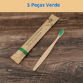 Conjunto de Escovas de Dentes de Bambu | Kit com 5 ou 10 Escovas