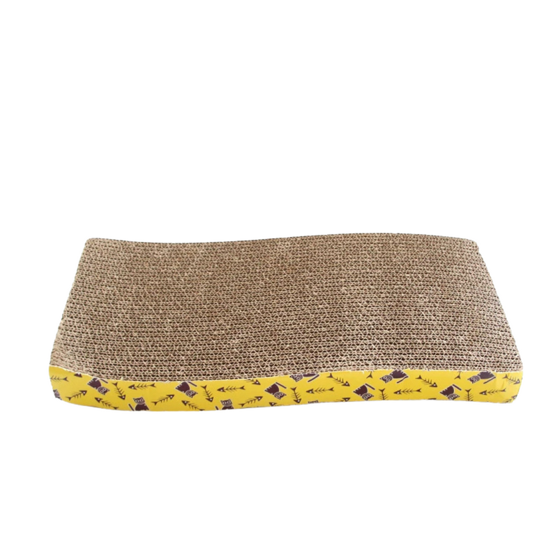 Brinquedo Arranhador Scratching Board Tábua Rampa Ondulada para Gatos