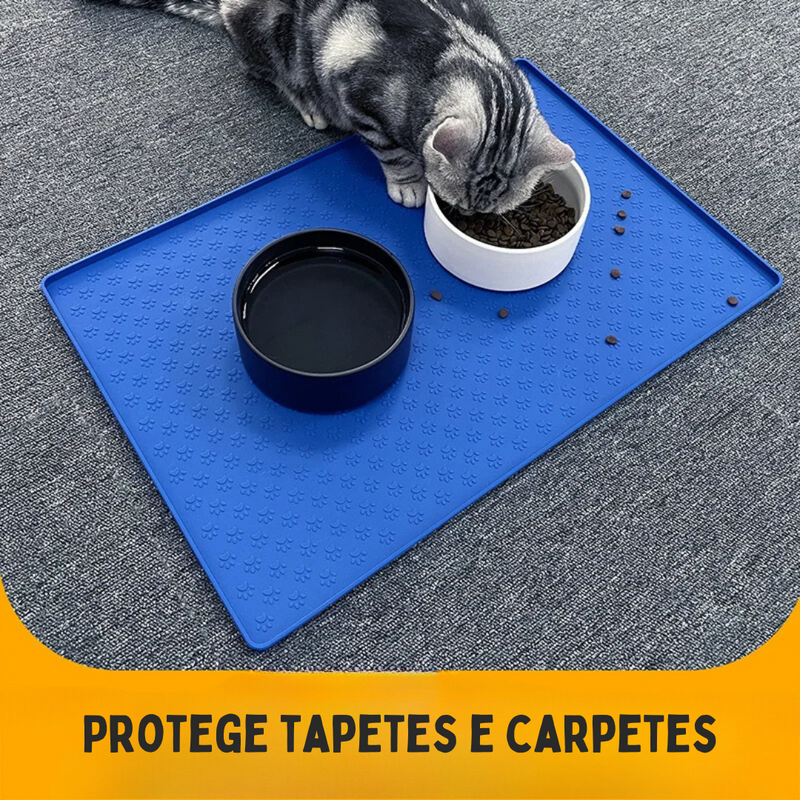 Tapete de Silicone para Alimentação para Cães e Gatos