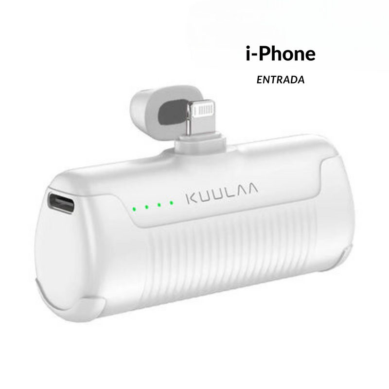 Carregador Portátil Kuula- Mini Power Bank de 4500mAh