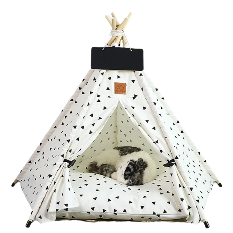 Cama Pet Cabana Barraca Tenda com Almofada Para Gatos e Cães