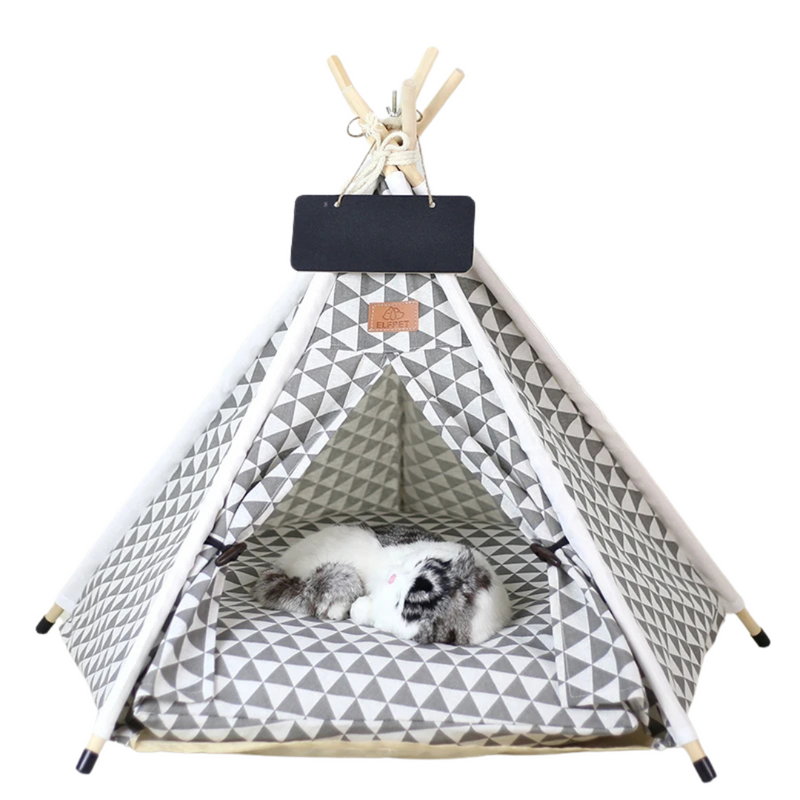 Cama Pet Cabana Barraca Tenda com Almofada Para Gatos e Cães