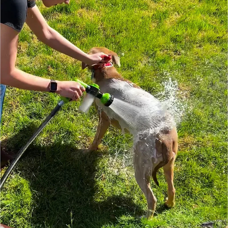 Pistola Pulverizador de Espuma para Banho em Cachorros