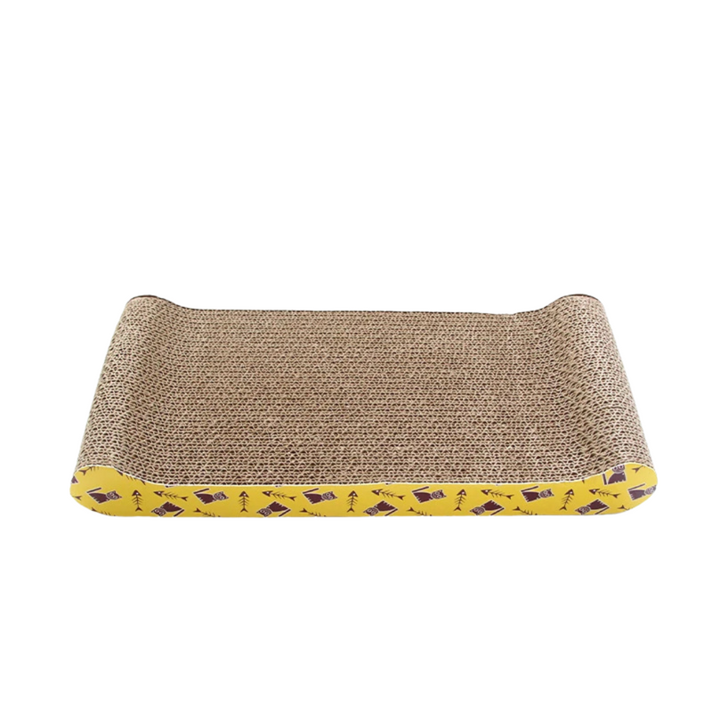 Brinquedo Arranhador Scratching Board Tábua Rampa Ondulada para Gatos