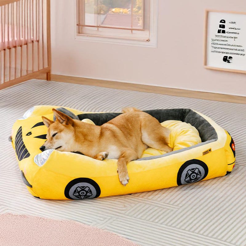 Cama para Animais de Estimação Clássica Conversível com Almofada para Carros de Corrida - Fast＆Fur