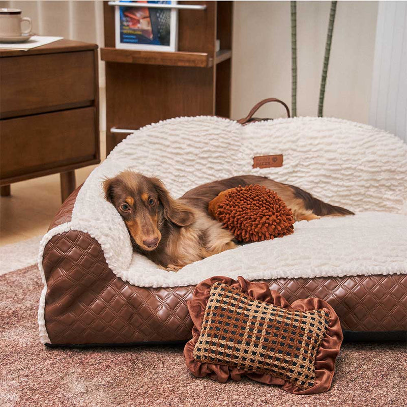 Almofada clássica aconchegante para sofá-cama de cachorro - Batata de sofá