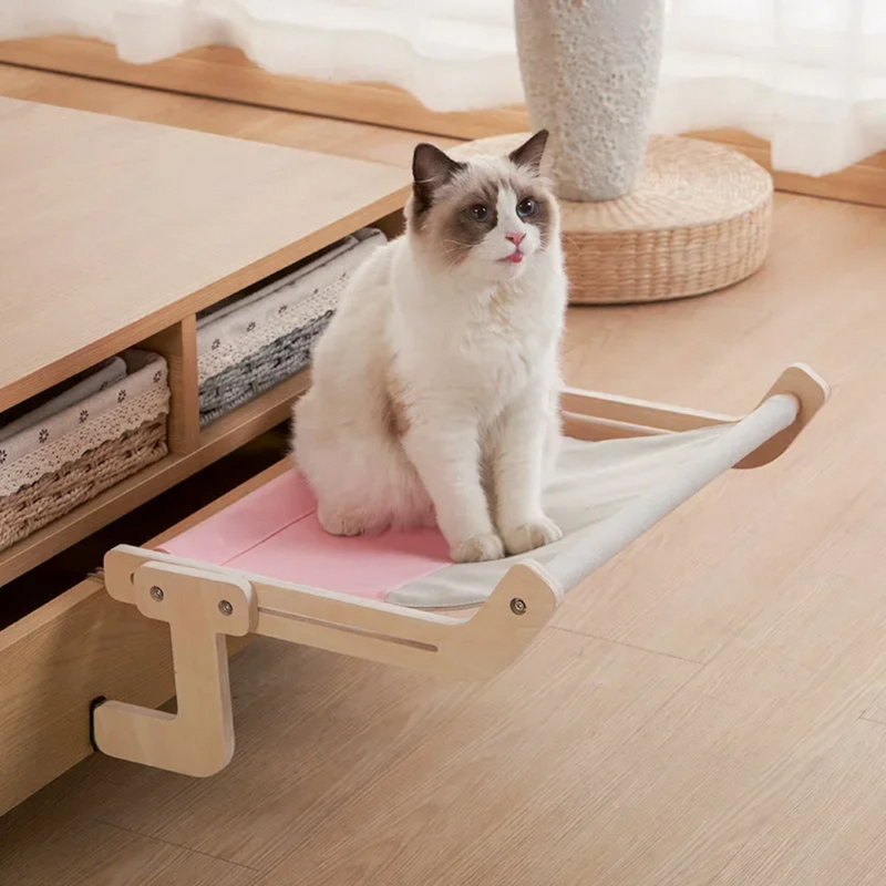 Cama Suspensa Pet Janeleira Ninho Elevado para Gatos