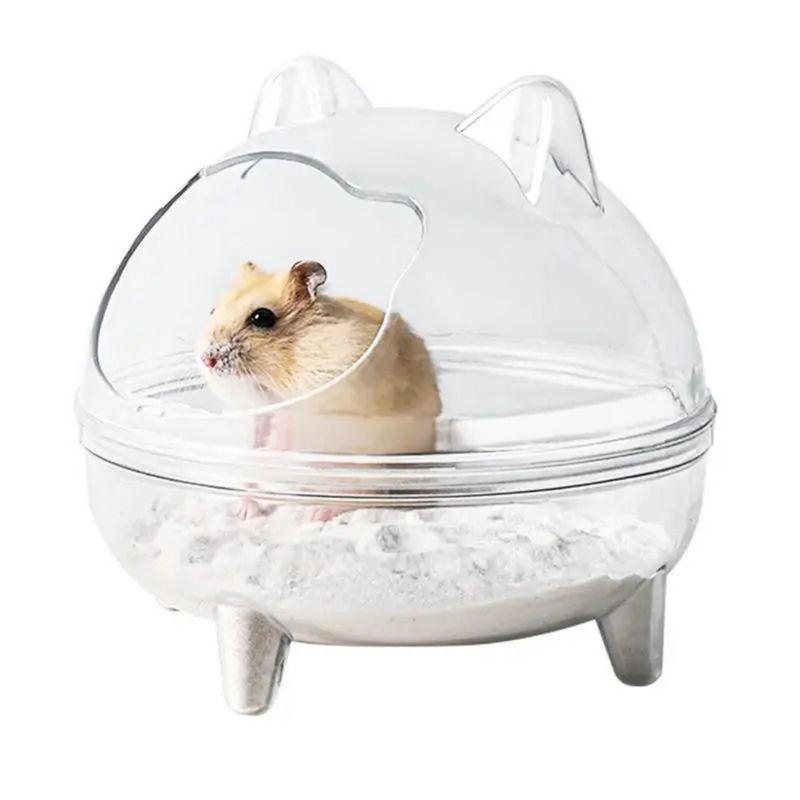 Banheira para Banho de Areia Recipiente para Banho Roedores Chinchila Hamster