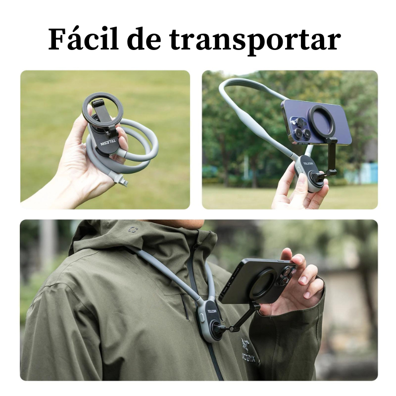 Tripé Flexível 360 com Suporte para Pescoço