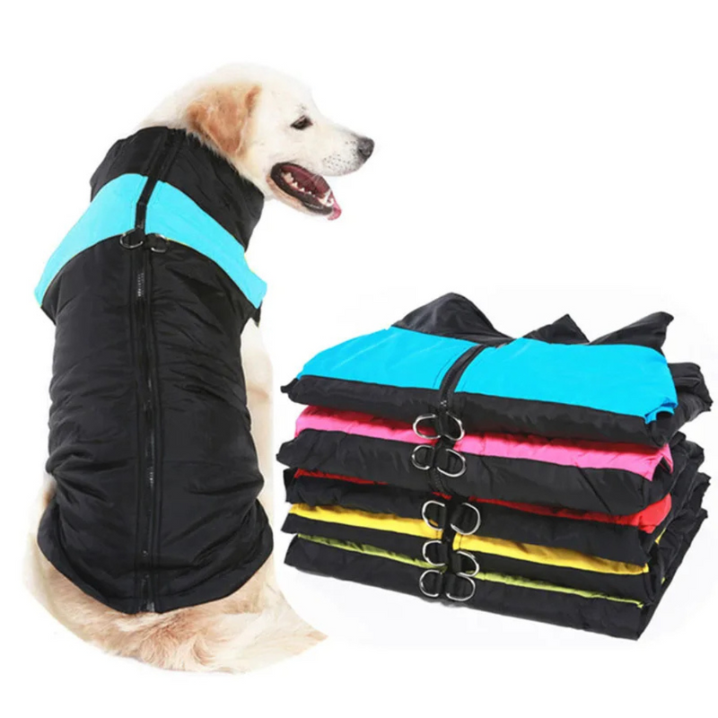 Roupa Casaco Pet Colete com Zíper para Cachorros