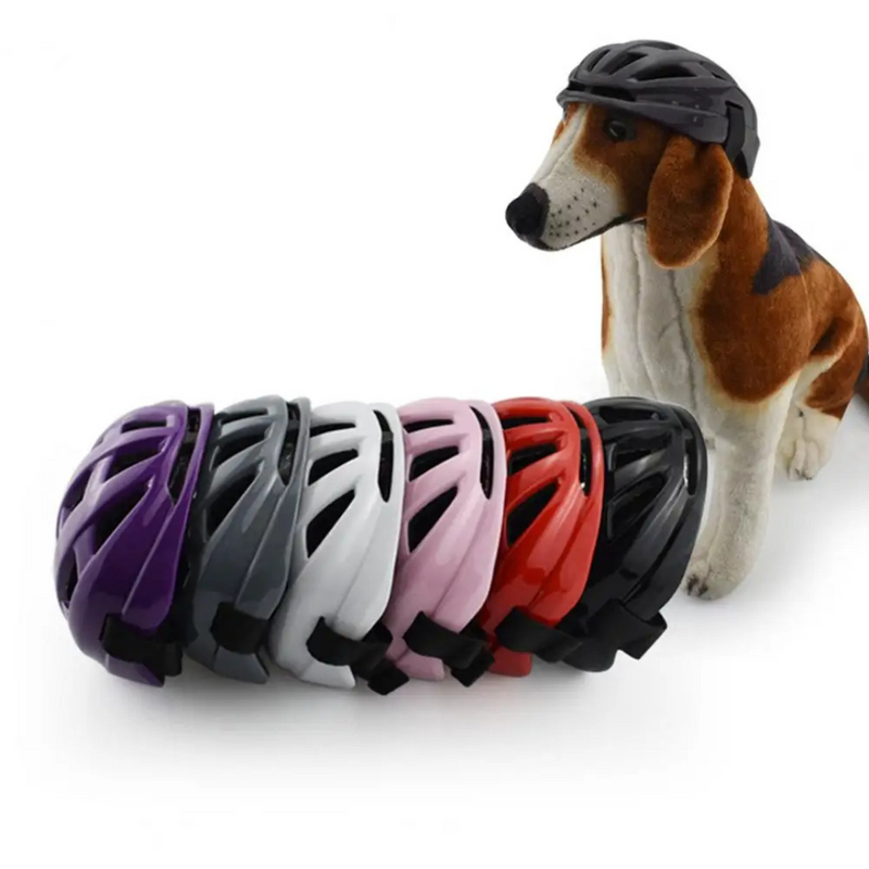 Capacete de Cachorro para Proteção em Motos e Bicicletas