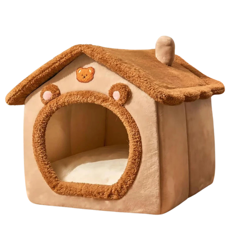 Casinha de Cachorro Cama Pet Flanelada Acolchoada para Cães e Gatos