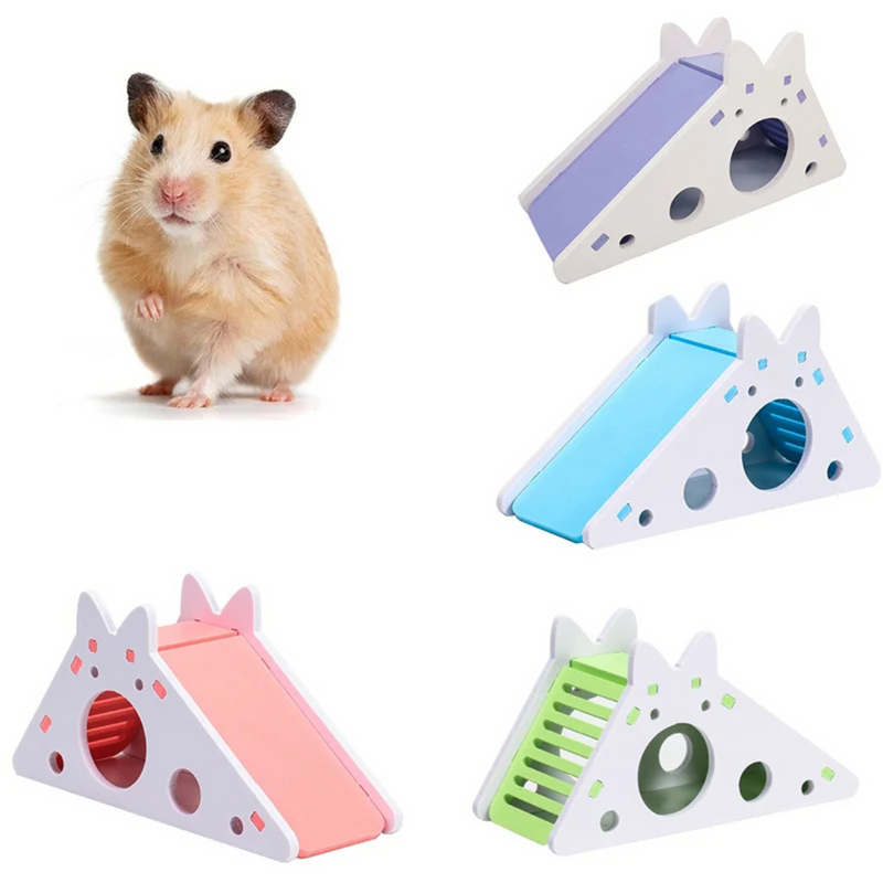 Brinquedo Toca Rampa para Roedores Hamster Porquinho da Índia Chinchila