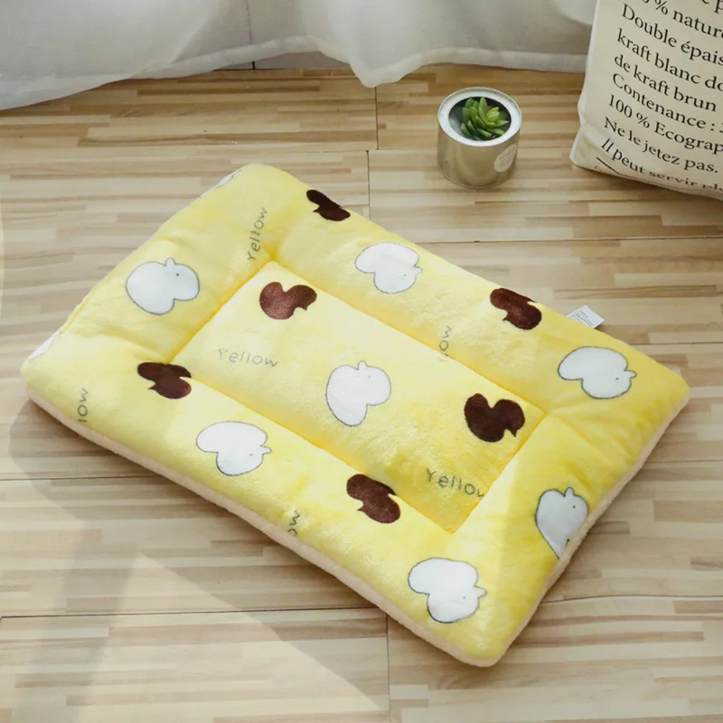 Cama Pet Cobertor Manta Almofada de Veludo para Cães e Gatos