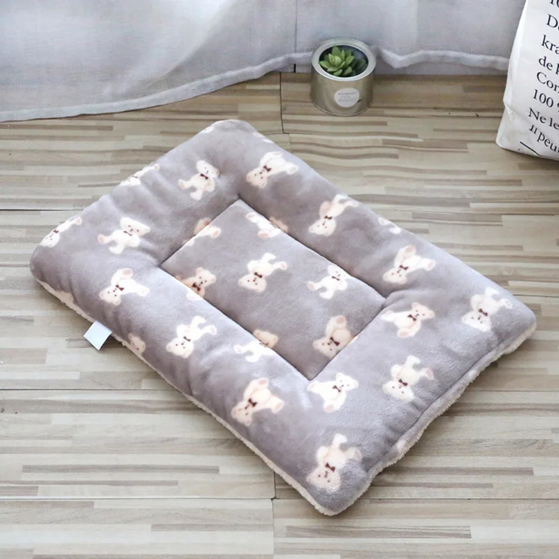 Cama Pet Cobertor Manta Almofada de Veludo para Cães e Gatos