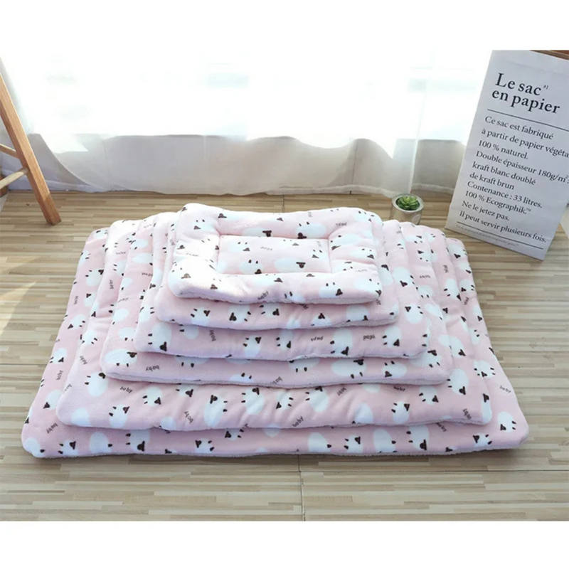 Cama Pet Cobertor Manta Almofada de Veludo para Cães e Gatos