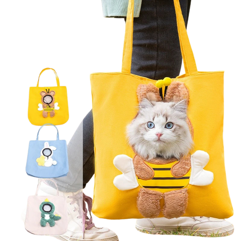 Bolsa Abelhinha Pet Bag para Transporte de Cães e Gatos