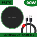 Carregador sem fio Fast Charger 60w