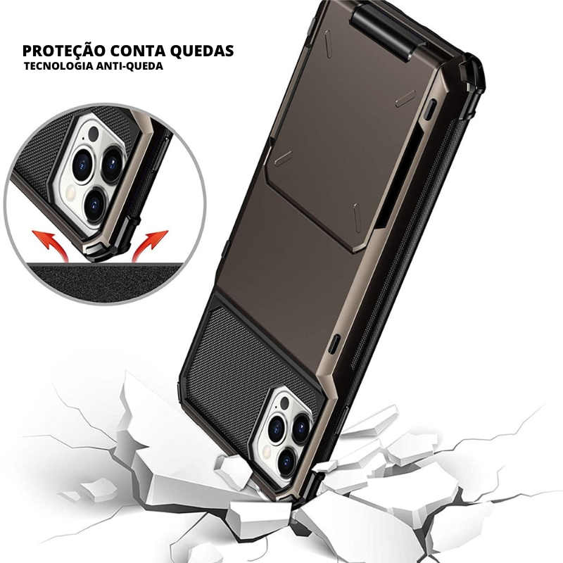 Case iPhone Anti Impacto com Slot para Cartão