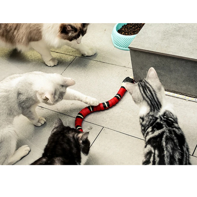 Brinquedo Cobra Inteligente Elétrica para Gatos e Cães