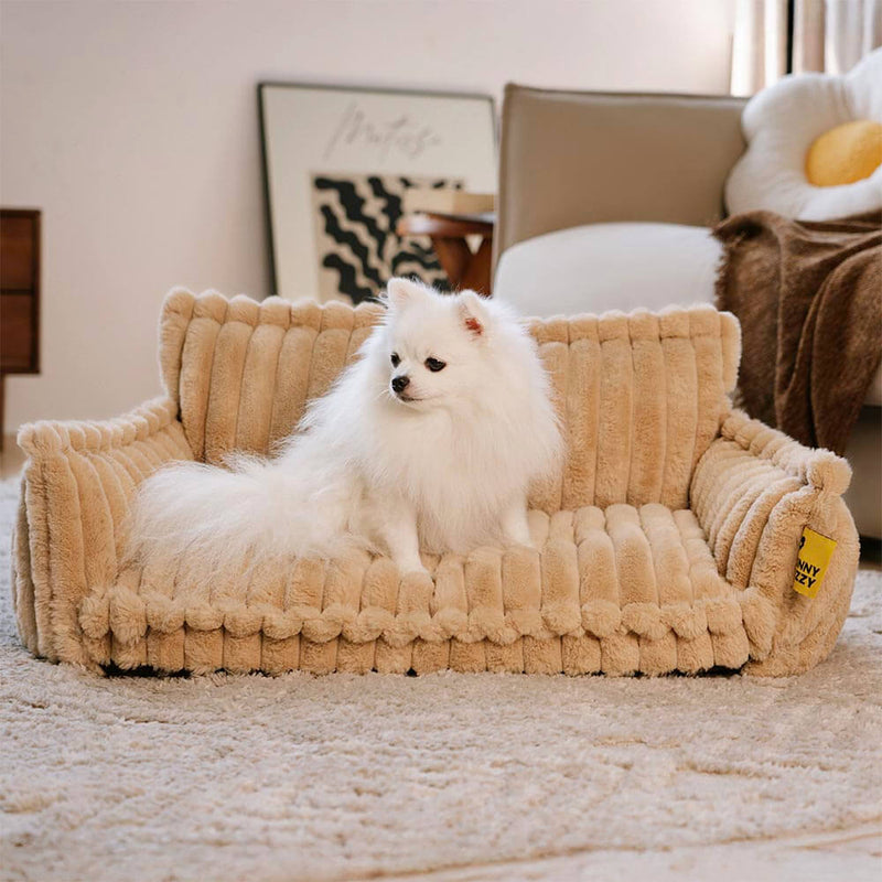 Sofá-cama para cães com travesseiro ortopédico grande e fofo lavável  - Snoozy Dream