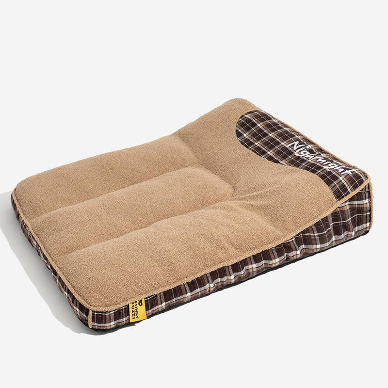 Cama para Cães Retangular Lavável de Pelúcia Extra Grande - Night-night