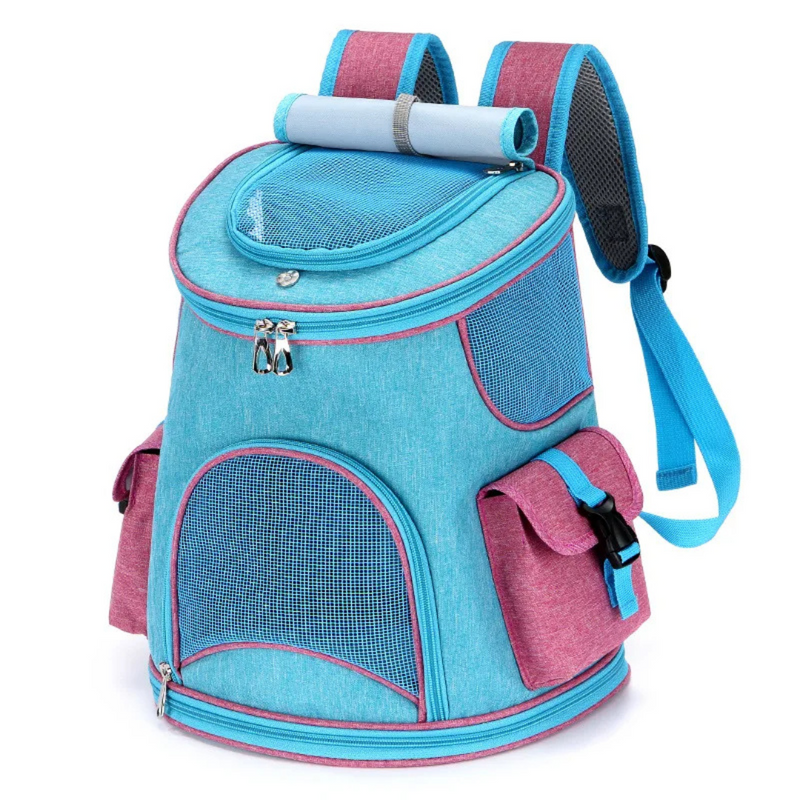 Bolsa Mochila Transporte De Cães e Gatos com Tela Respirável