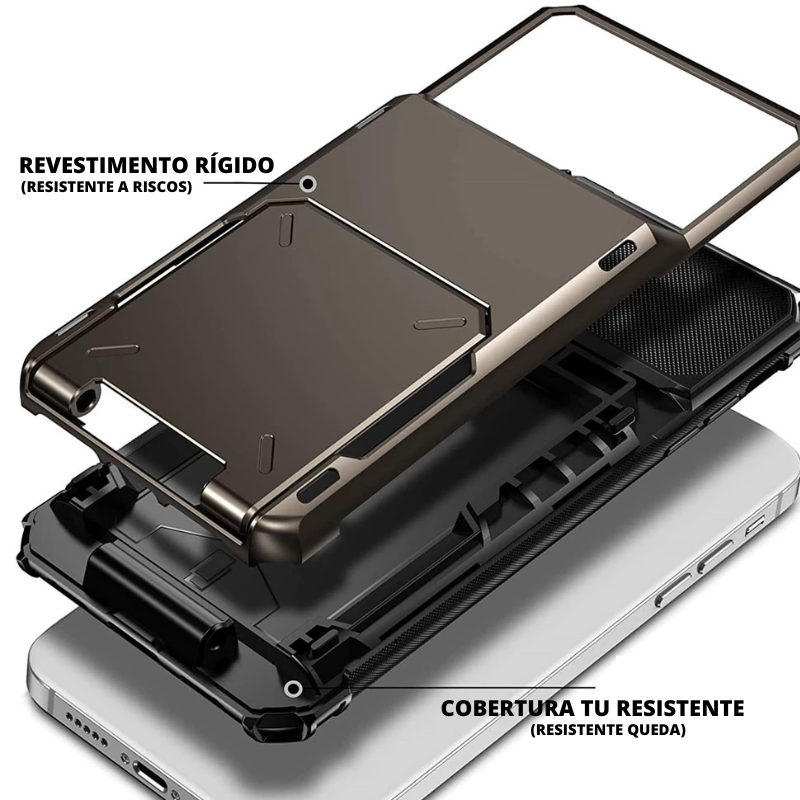 Case iPhone Anti Impacto com Slot para Cartão