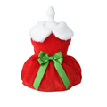 Vestido Natalino para Pets Fantasia Mamãe Noel para Cachorros