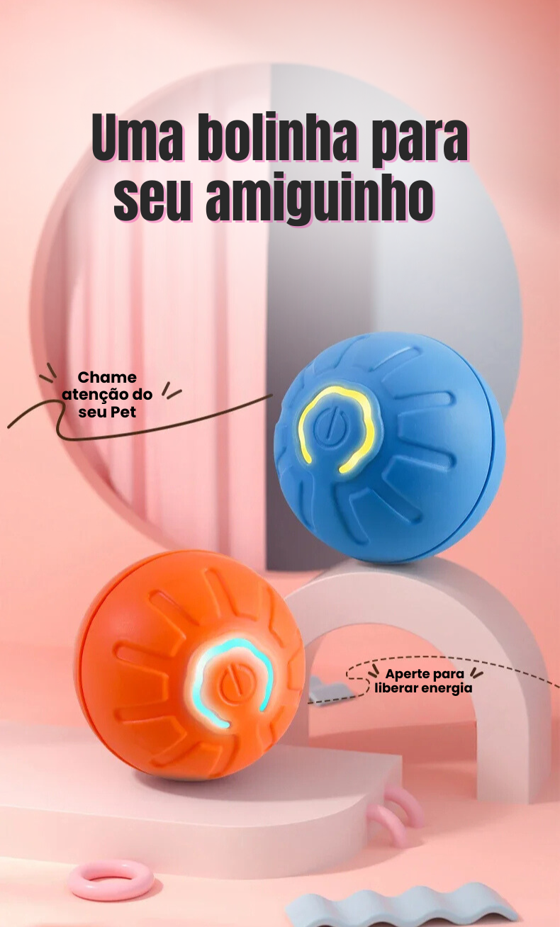 Bolinha Pet Inteligente Interativa Revestida de Silicone