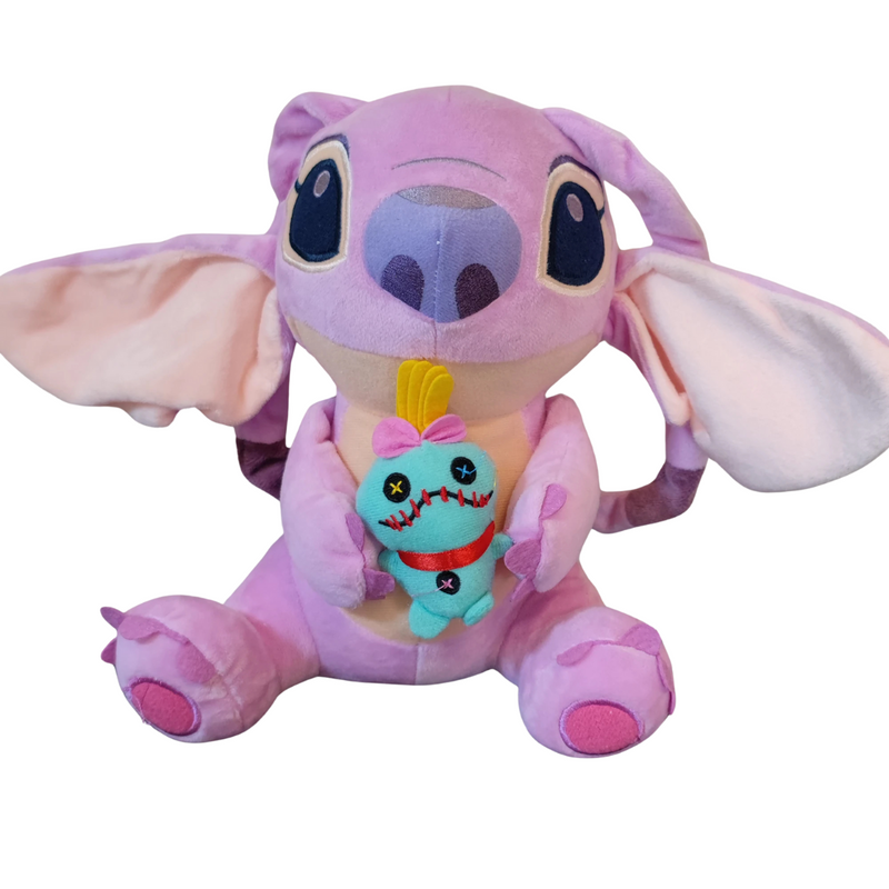 Brinquedo Pelúcia Stitch com Xepa Scrump