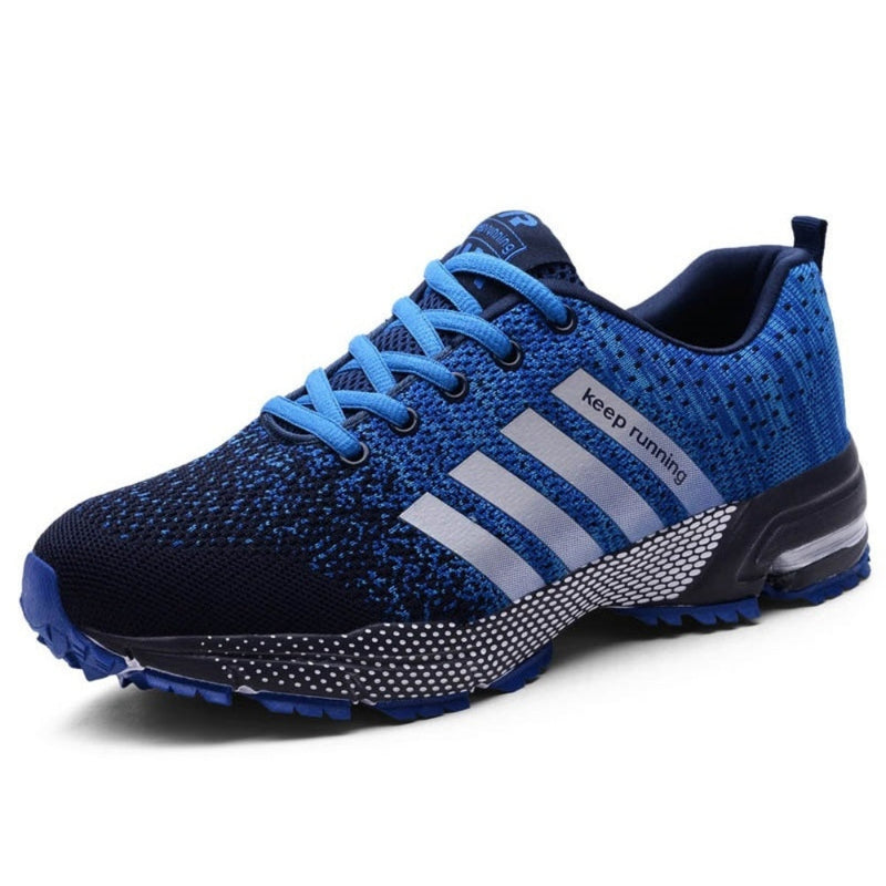 Tênis Esportivo Corrida e Caminhada Masculino Running Azul