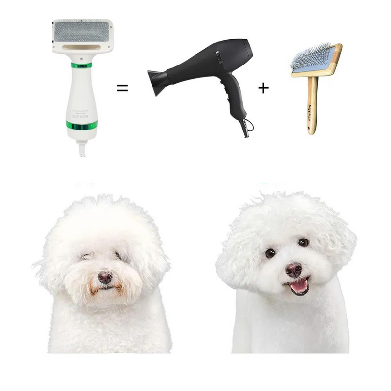 Escova Secadora para Pets - Pet Grooming Pro 3 em 1