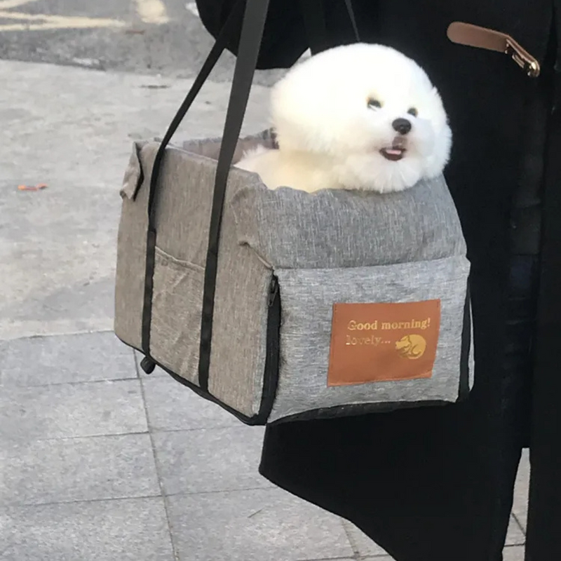 Bolsa Assento Cadeirinha para Transporte em Carros de Cães e Gatos