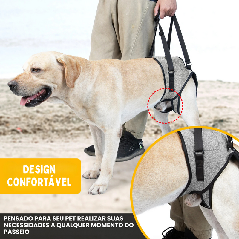 Suporte Auxiliar Sling para Cães com Dificuldade de Andar Displasia Deficiência