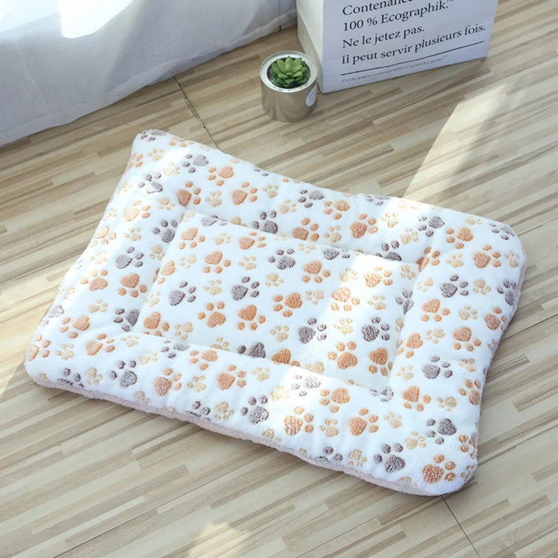 Cama Pet Cobertor Manta Almofada de Veludo para Cães e Gatos