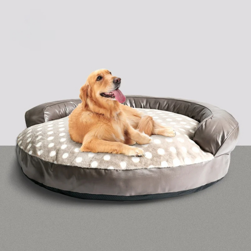 Cama Almofadão com Borda Travesseiro para Cachorros de Grande Porte