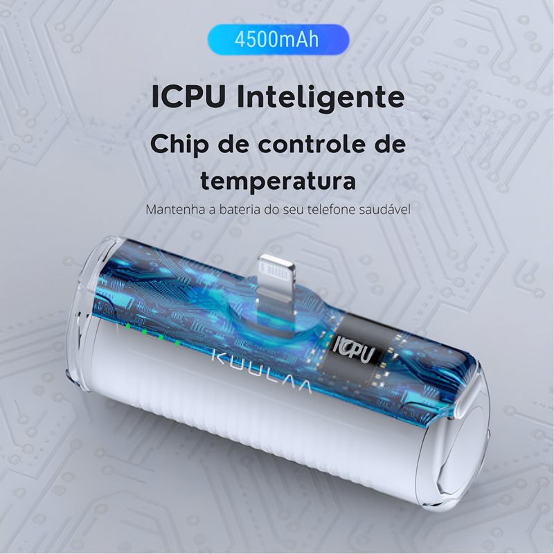 Carregador Portátil Kuula- Mini Power Bank de 4500mAh