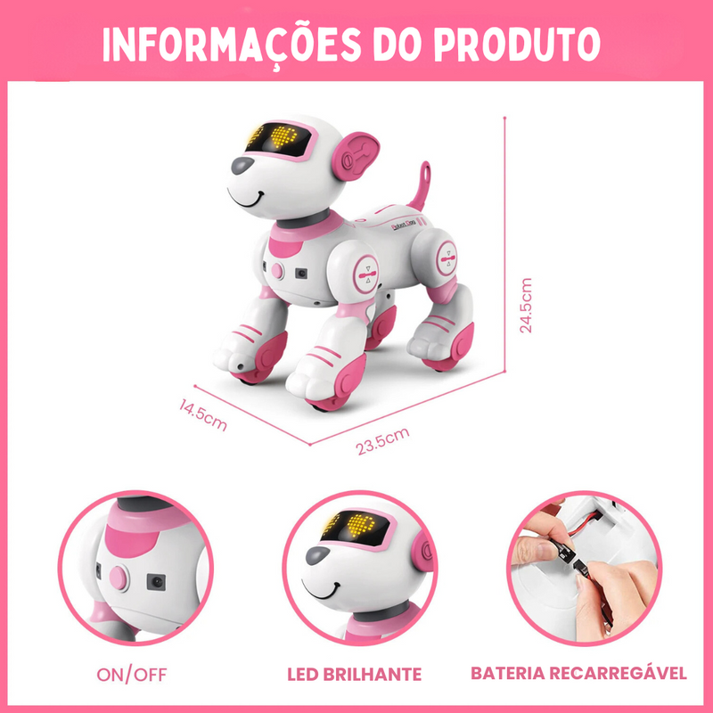 Cachorro Robô Inteligente com Controle Remoto