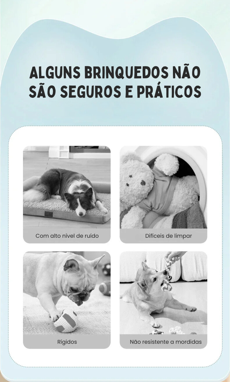 Bolinha Pet Inteligente Interativa Revestida de Silicone