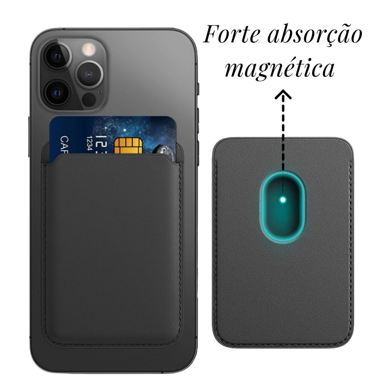 Carteira de Couro Slim MagSafe