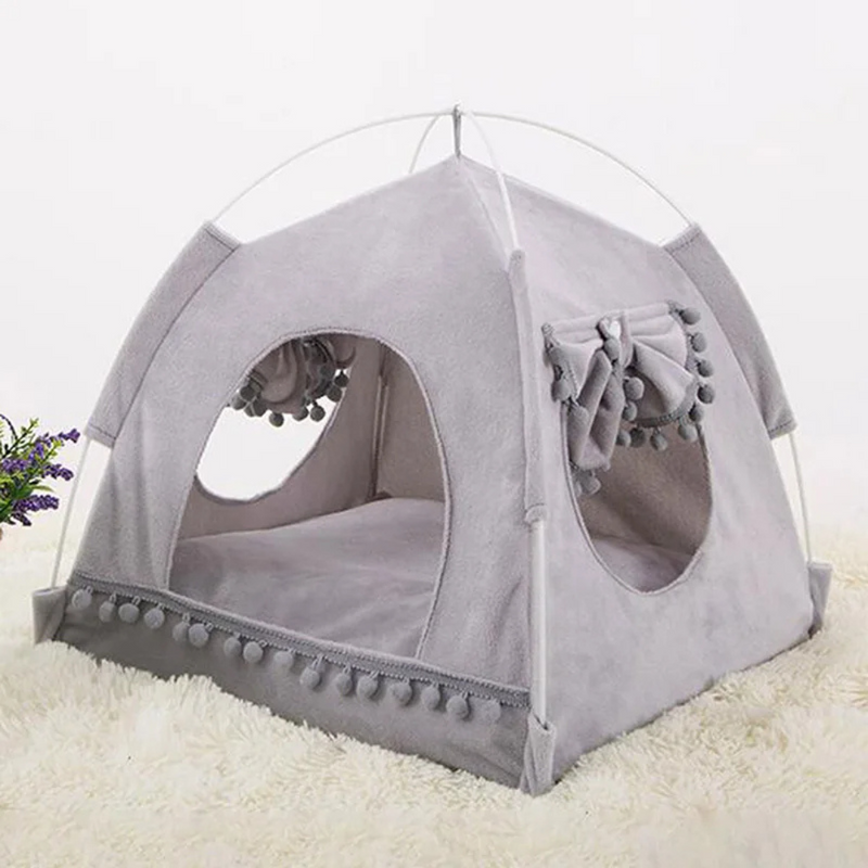 Cama Tenda Cabaninha Pet com Rede